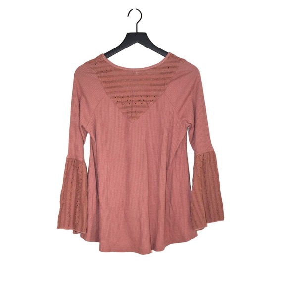 Free People Parisian Nights Rose Top Size S - Picture 4 of 6